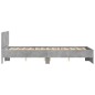 vidaXL Estructura de cama con cabecero gris hormigón 120x190 cm vidaXL Estructura de cama con cabecero gris hormigón 120x190 cm