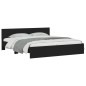 vidaXL Estructura de cama con cabecero y luces LED negra 200x200 cm vidaXL Estructura de cama con cabecero y luces LED negra 200x200 cm