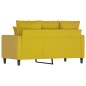 vidaXL Sofá de 2 plazas terciopelo amarillo 120 cm vidaXL Sofá de 2 plazas terciopelo amarillo 120 cm