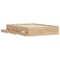 vidaXL Cama con cajones madera de ingeniería roble Sonoma 120x190 cm vidaXL Cama con cajones madera de ingeniería roble Sonoma 120x190 cm