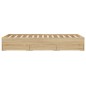 vidaXL Cama con cajones madera de ingeniería roble Sonoma 120x190 cm vidaXL Cama con cajones madera de ingeniería roble Sonoma 120x190 cm