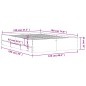 vidaXL Cama con cajones madera de ingeniería roble Sonoma 120x190 cm vidaXL Cama con cajones madera de ingeniería roble Sonoma 120x190 cm