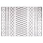 vidaXL Alfombra lavable antideslizante negro y blanco 120x180 cm vidaXL Alfombra lavable antideslizante negro y blanco 120x180 cm