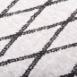 vidaXL Alfombra lavable antideslizante negro y blanco 120x180 cm vidaXL Alfombra lavable antideslizante negro y blanco 120x180 cm
