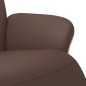 vidaXL Sillón reclinable con reposapiés cuero sintético marrón vidaXL Sillón reclinable con reposapiés cuero sintético marrón