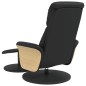 vidaXL Sillón reclinable con reposapiés cuero sintético negro vidaXL Sillón reclinable con reposapiés cuero sintético negro