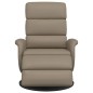 vidaXL Sillón reclinable con reposapiés cuero sintético capuchino vidaXL Sillón reclinable con reposapiés cuero sintético capuchino