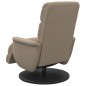 vidaXL Sillón reclinable con reposapiés cuero sintético capuchino vidaXL Sillón reclinable con reposapiés cuero sintético capuchino
