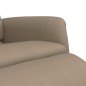 vidaXL Sillón reclinable con reposapiés cuero sintético capuchino vidaXL Sillón reclinable con reposapiés cuero sintético capuchino