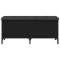 vidaXL Banco con almacenaje madera de ingeniería negro 102x42x45 cm vidaXL Banco con almacenaje madera de ingeniería negro 102x42x45 cm