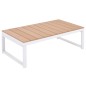 vidaXL Set de muebles de jardín 5 piezas y cojines aluminio y WPC vidaXL Set de muebles de jardín 5 piezas y cojines aluminio y WPC