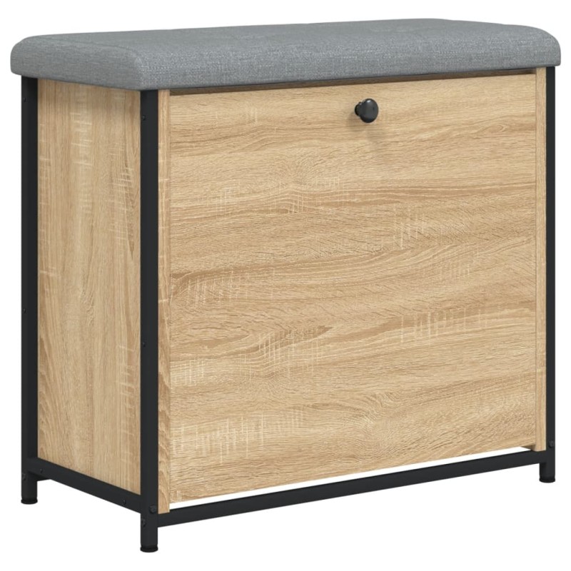 vidaXL Banco zapatero con cajón abatible roble Sonoma 62x32x56 cm vidaXL Banco zapatero con cajón abatible roble Sonoma 62x32x56 cm