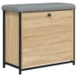 vidaXL Banco zapatero con cajón abatible roble Sonoma 62x32x56 cm vidaXL Banco zapatero con cajón abatible roble Sonoma 62x32x56 cm