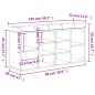 vidaXL Banco zapatero madera de ingeniería negro 102x32x50 cm