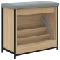 vidaXL Banco zapatero con cajón abatible roble Sonoma 62x32x56 cm vidaXL Banco zapatero con cajón abatible roble Sonoma 62x32x56 cm
