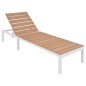 vidaXL Set de muebles de jardín 5 piezas y cojines aluminio y WPC vidaXL Set de muebles de jardín 5 piezas y cojines aluminio y WPC