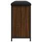 vidaXL Banco zapatero con cajón abatible roble marrón 82x32x56 cm