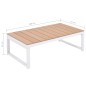 vidaXL Set de muebles de jardín 5 piezas y cojines aluminio y WPC vidaXL Set de muebles de jardín 5 piezas y cojines aluminio y WPC