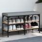 vidaXL Banco zapatero madera de ingeniería roble Sonoma 82x32x47 cm vidaXL Banco zapatero madera de ingeniería roble Sonoma 82x32x47 cm