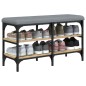 vidaXL Banco zapatero madera de ingeniería roble Sonoma 82x32x47 cm vidaXL Banco zapatero madera de ingeniería roble Sonoma 82x32x47 cm