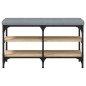 vidaXL Banco zapatero madera de ingeniería roble Sonoma 82x32x47 cm vidaXL Banco zapatero madera de ingeniería roble Sonoma 82x32x47 cm