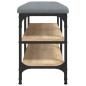 vidaXL Banco zapatero madera de ingeniería roble Sonoma 82x32x47 cm vidaXL Banco zapatero madera de ingeniería roble Sonoma 82x32x47 cm
