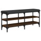 vidaXL Banco zapatero madera de ingeniería marrón roble 102x32x47 cm vidaXL Banco zapatero madera de ingeniería marrón roble 102x32x47 cm