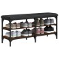 vidaXL Banco zapatero madera de ingeniería marrón roble 102x32x47 cm vidaXL Banco zapatero madera de ingeniería marrón roble 102x32x47 cm