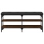 vidaXL Banco zapatero madera de ingeniería marrón roble 102x32x47 cm vidaXL Banco zapatero madera de ingeniería marrón roble 102x32x47 cm