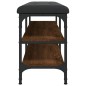 vidaXL Banco zapatero madera de ingeniería marrón roble 102x32x47 cm vidaXL Banco zapatero madera de ingeniería marrón roble 102x32x47 cm