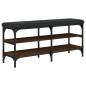 vidaXL Banco zapatero madera de ingeniería marrón roble 102x32x47 cm vidaXL Banco zapatero madera de ingeniería marrón roble 102x32x47 cm