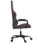 vidaXL Silla gaming de masaje cuero sintético negro y rojo vino tinto vidaXL Silla gaming de masaje cuero sintético negro y rojo vino tinto