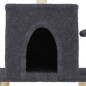 vidaXL Rascador para gatos con postes de sisal gris oscuro 122 cm vidaXL Rascador para gatos con postes de sisal gris oscuro 122 cm