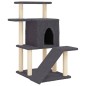 vidaXL Rascador para gatos con postes de sisal gris oscuro 97 cm vidaXL Rascador para gatos con postes de sisal gris oscuro 97 cm