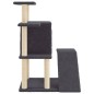 vidaXL Rascador para gatos con postes de sisal gris oscuro 97 cm vidaXL Rascador para gatos con postes de sisal gris oscuro 97 cm