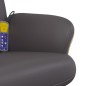 vidaXL Sillón de masaje reclinable con reposapiés cuero sintético gris vidaXL Sillón de masaje reclinable con reposapiés cuero sintético gris