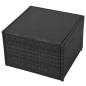 vidaXL Set muebles de jardín 5 piezas y cojines ratán sintético negro vidaXL Set muebles de jardín 5 piezas y cojines ratán sintético negro