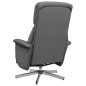 vidaXL Sillón reclinable de masaje con reposapiés tela gris oscuro vidaXL Sillón reclinable de masaje con reposapiés tela gris oscuro