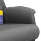 vidaXL Sillón reclinable de masaje con reposapiés tela gris oscuro vidaXL Sillón reclinable de masaje con reposapiés tela gris oscuro