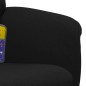 vidaXL Sillón reclinable de masaje con reposapiés terciopelo negro vidaXL Sillón reclinable de masaje con reposapiés terciopelo negro