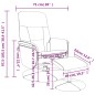 vidaXL Sillón reclinable de masaje con reposapiés terciopelo negro vidaXL Sillón reclinable de masaje con reposapiés terciopelo negro
