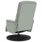 vidaXL Sillón reclinable masaje con reposapiés terciopelo gris claro vidaXL Sillón reclinable masaje con reposapiés terciopelo gris claro