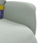 vidaXL Sillón reclinable masaje con reposapiés terciopelo gris claro vidaXL Sillón reclinable masaje con reposapiés terciopelo gris claro