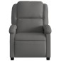 vidaXL Sillón reclinable de cuero auténtico gris vidaXL Sillón reclinable de cuero auténtico gris