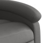 vidaXL Sillón reclinable de cuero auténtico gris vidaXL Sillón reclinable de cuero auténtico gris