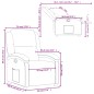 vidaXL Sillón reclinable de cuero auténtico gris vidaXL Sillón reclinable de cuero auténtico gris