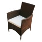 vidaXL Set comedor de jardín 7 piezas y cojines ratán sintético marrón vidaXL Set comedor de jardín 7 piezas y cojines ratán sintético marrón