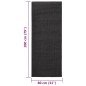 vidaXL Alfombra de sisal natural negro 80x200 cm vidaXL Alfombra de sisal natural negro 80x200 cm