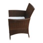 vidaXL Set comedor de jardín 7 piezas y cojines ratán sintético marrón vidaXL Set comedor de jardín 7 piezas y cojines ratán sintético marrón
