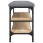 vidaXL Banco zapatero madera de ingeniería roble Sonoma 62x32x47 cm vidaXL Banco zapatero madera de ingeniería roble Sonoma 62x32x47 cm